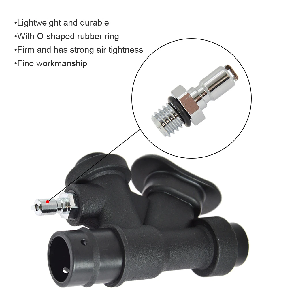 Tauchen Auslassventil Adapter Überzogene Messing BCD Niederdruck Inflation Kopf Ersatz Tragbare Ausrüstung Zubehör Unterwasser