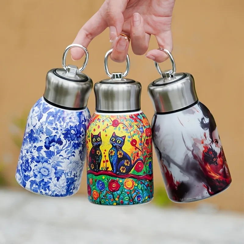 

Double-Layer Insulated Stainless Steel Mini Sports Water Bottle Leak-Proof Travel Mug for Hot & Cold Drinks Outdoor Drinkware