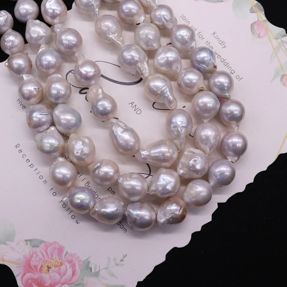 High-Quality 1 Strand Irregular Baroque Loose Beads Small Tail-Shaped Straight-Hole Handmade Jewelry Components Gifts