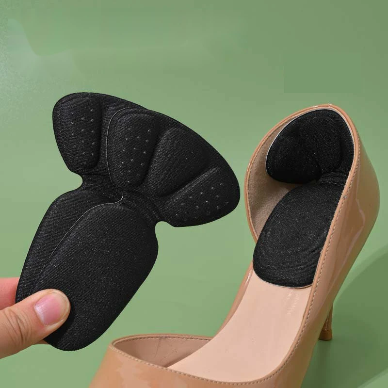 1Pair T-Shaped Shoes Cushion Heel Protectors Stickers Foot Care Products Non Slip Shoe Pads High Heels Half Shoe Inserts