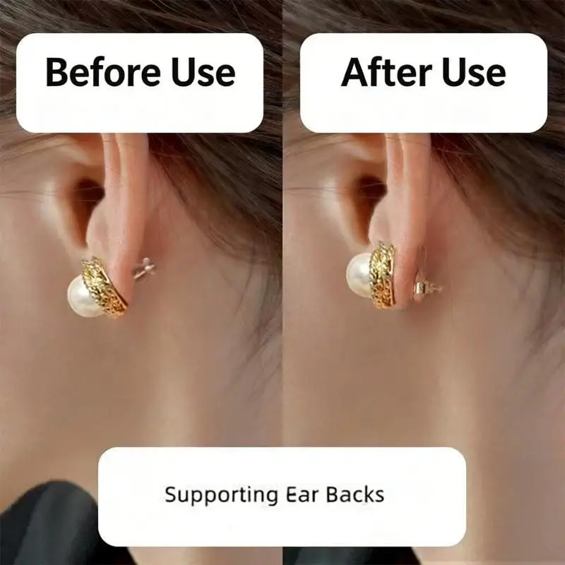 

4 Pack Elegant Locking Earring Backs Diamonds Ear Jewelry Accessories