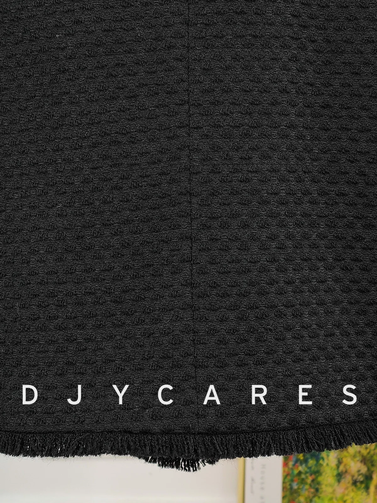 新しい重工業風織り黒Vネックベストタッセル付き万能トップス大きいサイズ