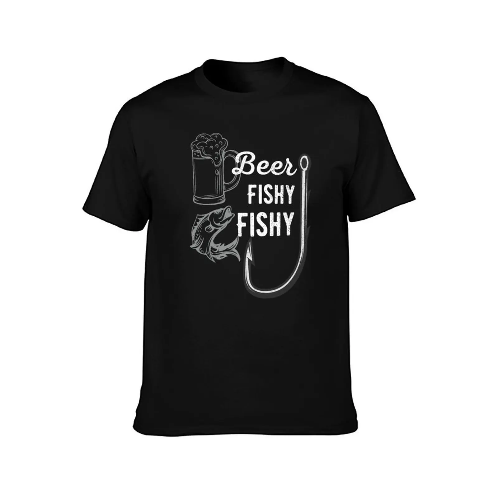 Beer Fishy Fishy Funny Fishing Gift T-Shirt Simple Trendy Casual T-Shirt