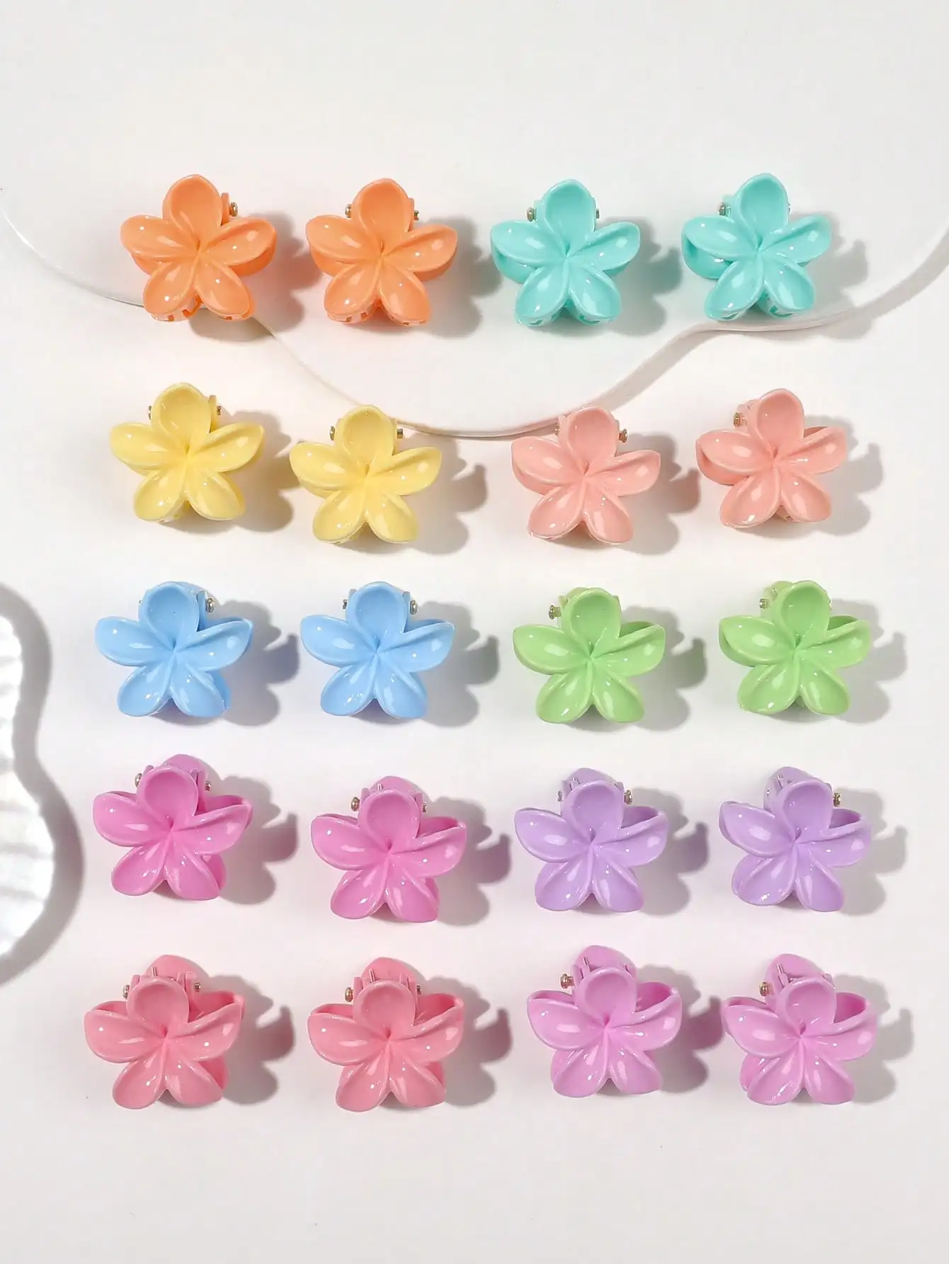 20 Stück Sommer-Haarspangen in verschiedenen Farben, kleine, niedliche Haarklammern, Haarnadeln, Haarspangen, Haaraccessoires für Damen und Mädchen. – Detail 7