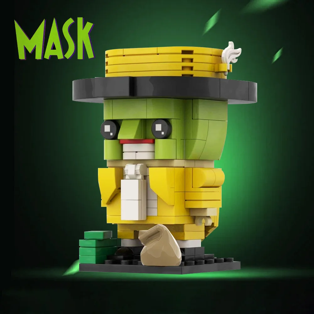 

156PCS Movie Game MOC Character Face Changing Detective Building Blocks The Mask Action Figuren Bricks DIY Toys Gift for Kids