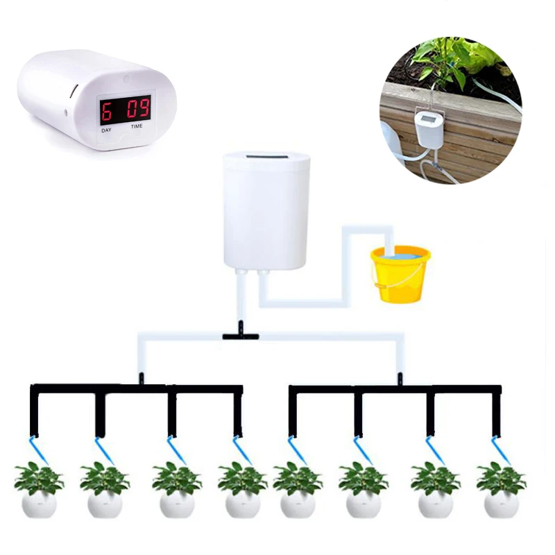System automatyczne nawadnianie w pomieszczeniach wiele doniczek sterownik pompy System nawadniania kropelkowego kwiatów narzędzie ogrodowe