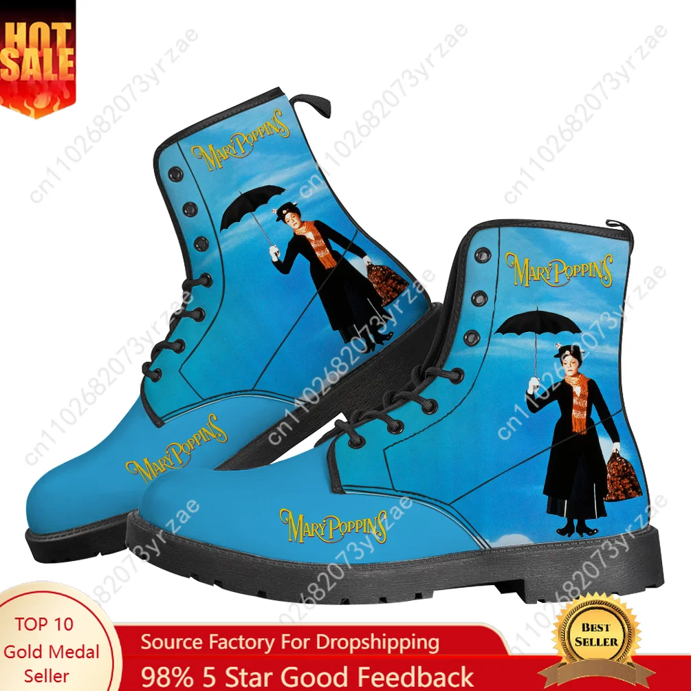 

Ботинки Мэри Поппинс, мужские и женские повседневные ботинки для подростков, уличная обувь высокого качества, повседневная легкая модная обувь с узором на заказ