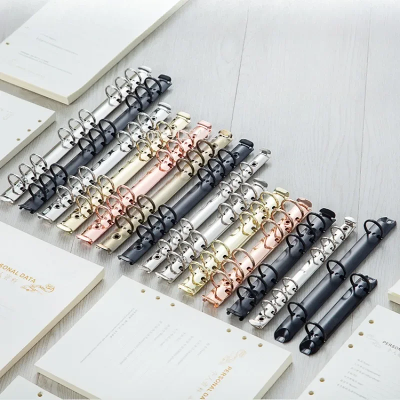 

A6/A5/B5 Stationery Accessory DIY Notepad Metal Binder Clip Loose-leaf File Folder Notebook Binding Hoops Ring Binde Accessories