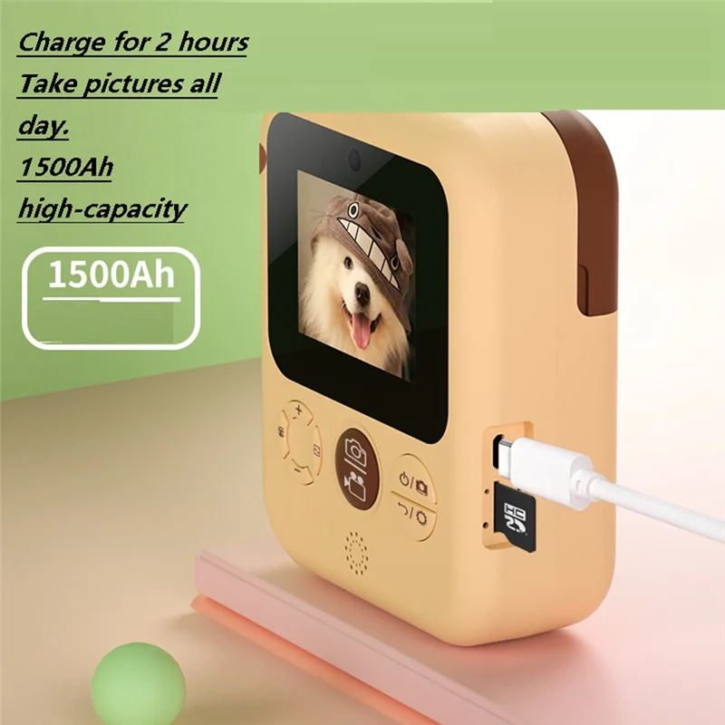 

Baby-Children Camera Instant Print Camera for Girls Kids Camera Instantane with Thermal Photo Paper Toys