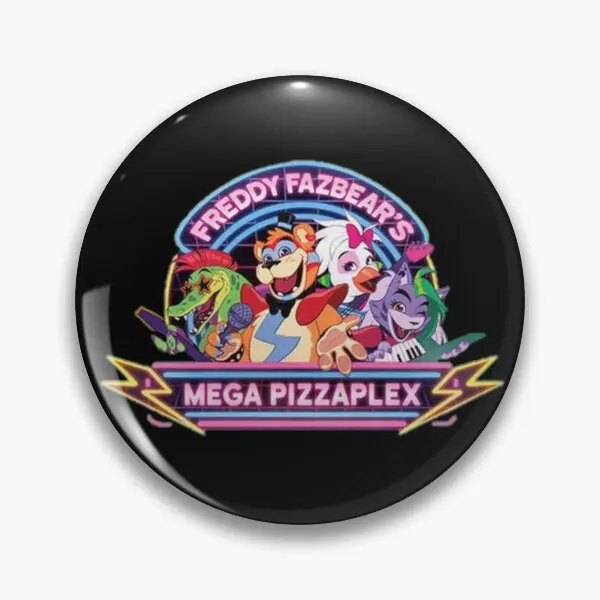 Freddy Fazbears Mega Pizzaplex  Soft Button Pin Lapel Pin Jewelry Lover Funny Cute Cartoon Clothes Creative Collar Gift Metal