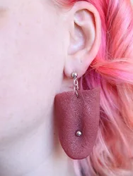Halloween Tongue Earrings Gruesome Scary Jewelry Costume Quirky Earrings Spooky