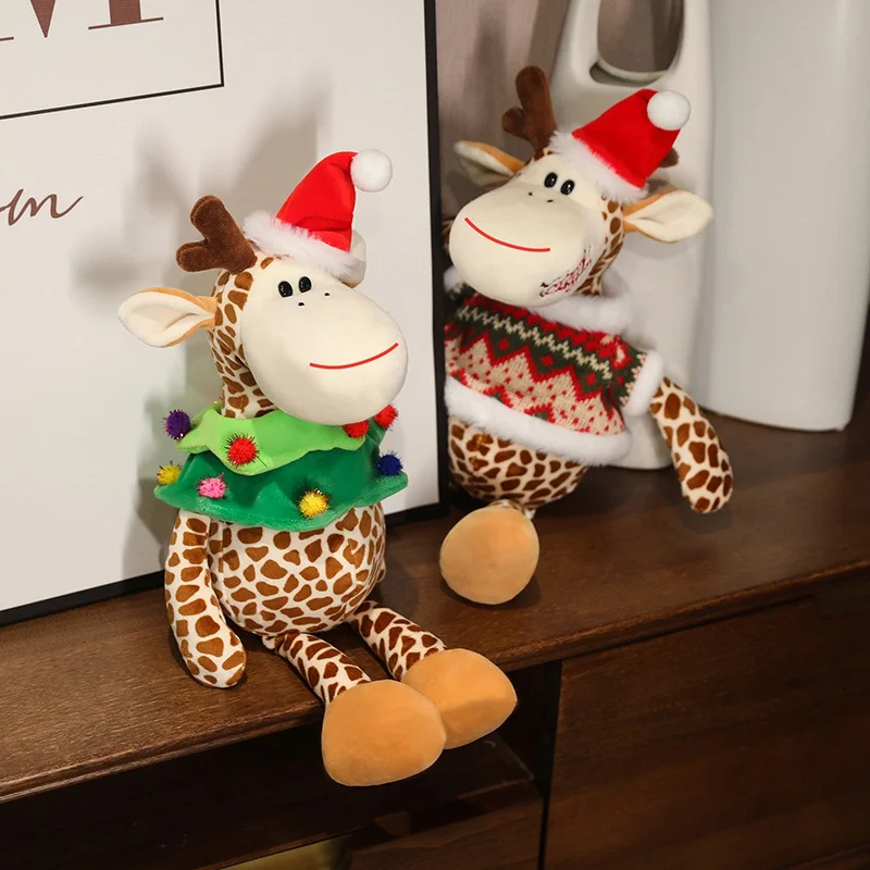 45cm heißer Verkauf Hirsch Plüsch Tier niedlichen Cartoon kreative lustige Weihnachts geschenk umarmbare Puppe Baby appease Spielzeug für Kinder