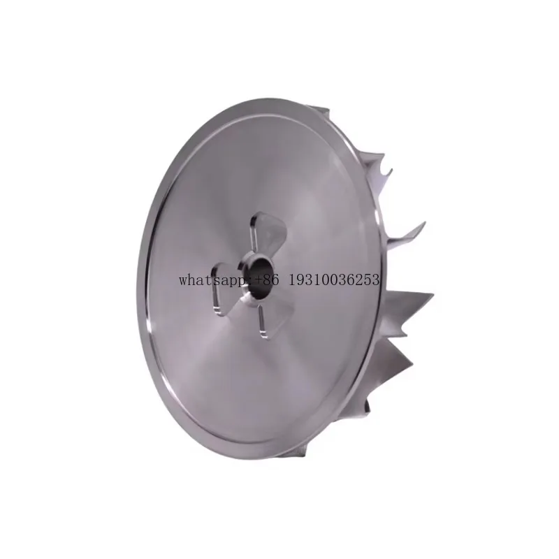 

CNC Machined Inconel / TC4 / 7075 Aluminum Billet Turbine Impeller Turbine Shaft Wheel 5 Axis CNC Welcome Drawings