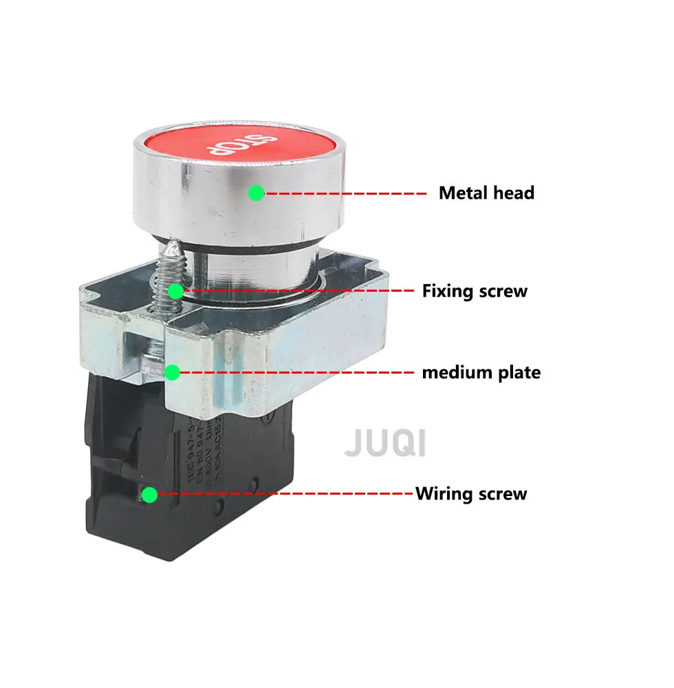 1PCS 22mm 순간 플랫 푸시 버튼 마크 스위치 NO/NC XB2-BA4342 XB2-BA4331 XB2-BA3351XB2- BA4322 XB2-BA3311 XB2-BA3341
