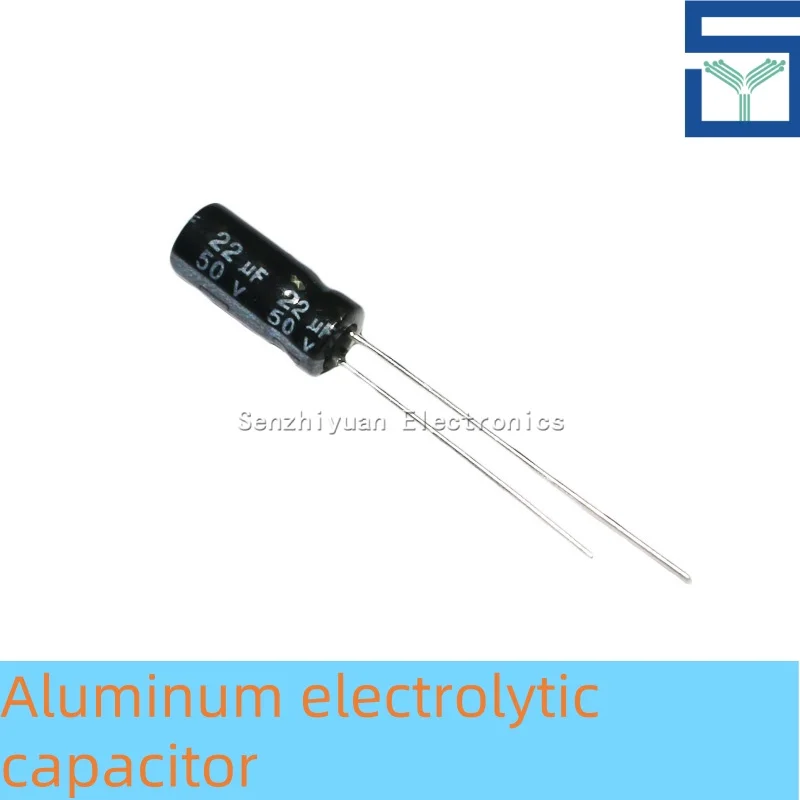 In-line electrolytic capacitor 50V22uF