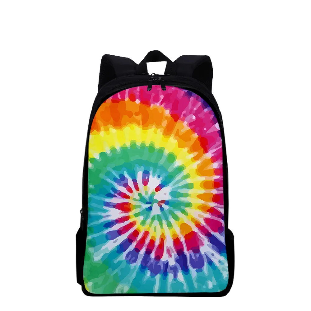 

Harajuku Popular Funny Tie dye Notebook Backpacks pupil School Bags 3D Print Oxford Waterproof Boys/Girls Laptop Backpacks