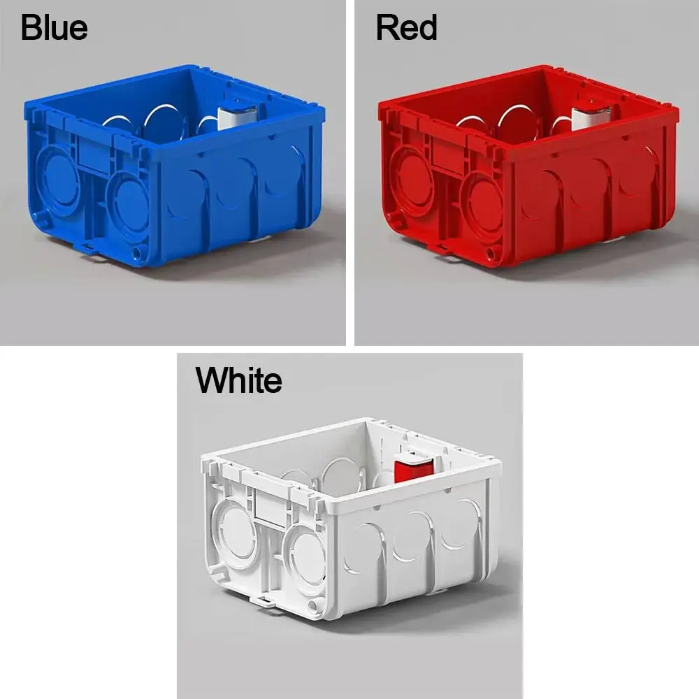 Plastic PVC Switch Mounting Box Junction Back Box Universal 86Type Recessed Junction Box Junction Back Case Electrical