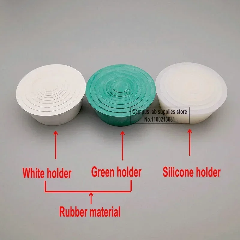 One Set Rubber/Silicone Funnel Holder 9*1set of Plugs or The Suction Filter Bottle Support for Laboratory