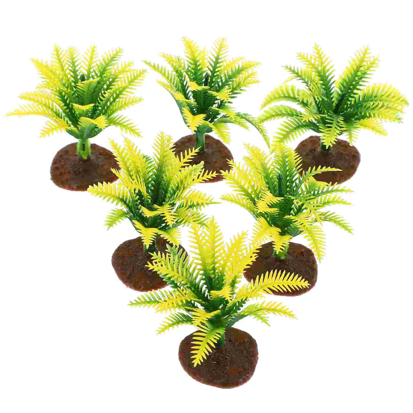 20 Pcs Mini Simulation Tree Realistic Outdoor Artificial Trees Diorama Supplies Plants Model Craft Outdoors