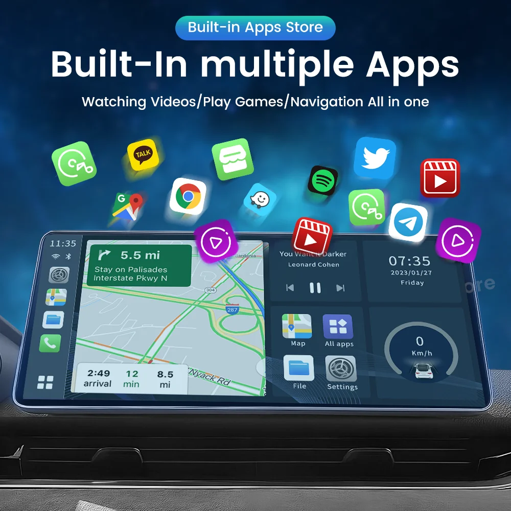 Carlinkit Android 13 Tv Box 8 Core Carplay Android Auto Draadloze Adapter Ondersteuning Toyota Youtube Netfilx Iptv Spotify