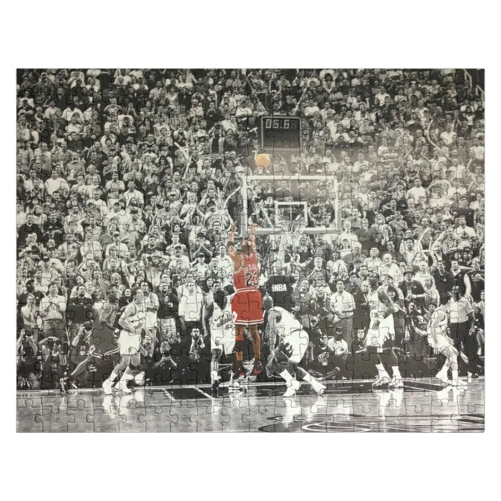 jump shoot michael Jigsaw Puzzle Custom Wooden Name Wood Animals Customizeds For Kids Photo Puzzle