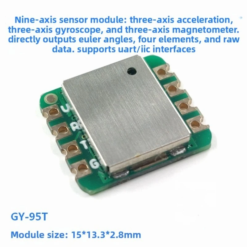 GY-95T Nine-Axis Sensor Three-Axis Acceleration Gyroscope Magnetic Field Attitude Angle Module Serial Port Output