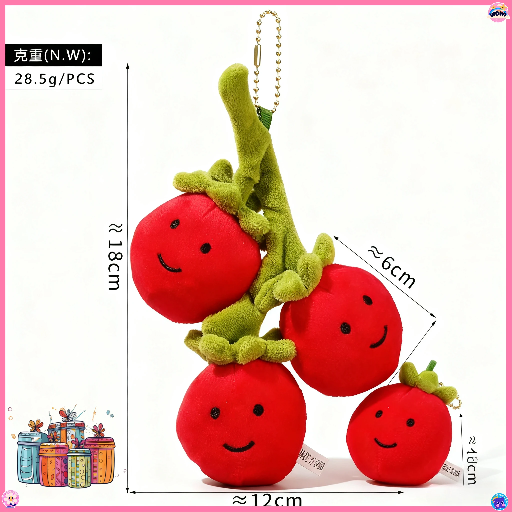 

_**==Cute Plush Doll Pendant Car Hanging Ornament Bread Story Style Bag Accessories Vegetable Food Shapes Holiday Gift Decor