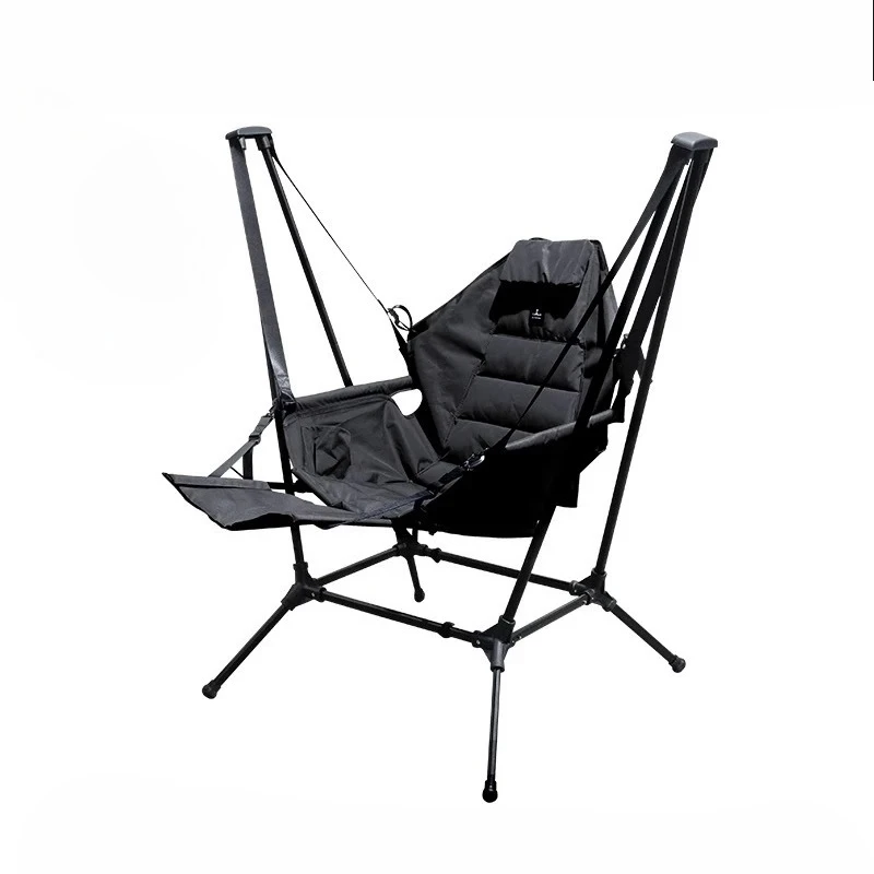 

Outdoor camping folding swing chair patio balcony leisure rocking chair lightweight aluminum alloy rocking chair