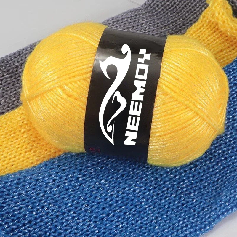 100g / Ball Thick Wool Thread Silk Cotton 325M Knitting Yarn Hook Needle Thread Manual Knitting DIY Scarf Sweater Baby Thread