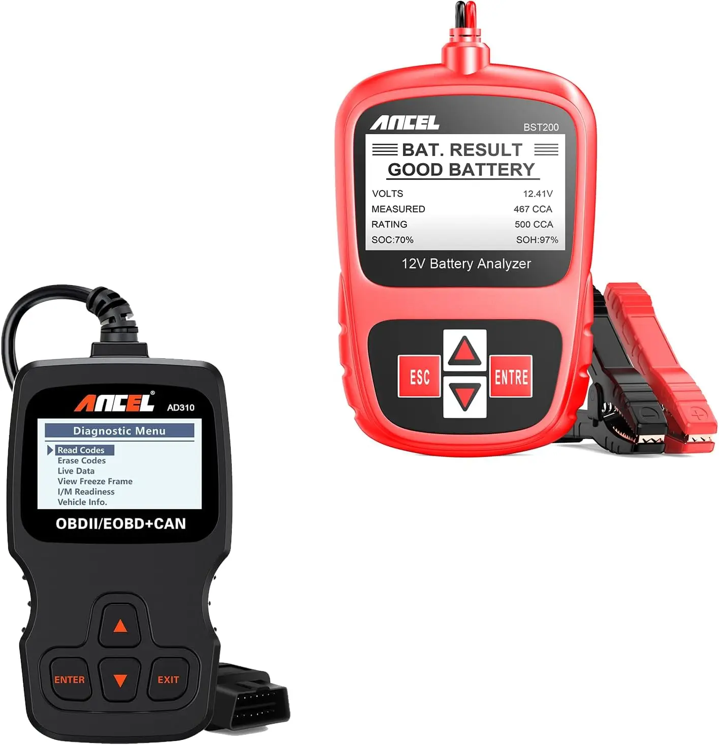 

Усовершенствованный тестер автомобильного аккумулятора OBD II, диагностический сканер, инструмент для ремонта нескольких автомобилей BST-200