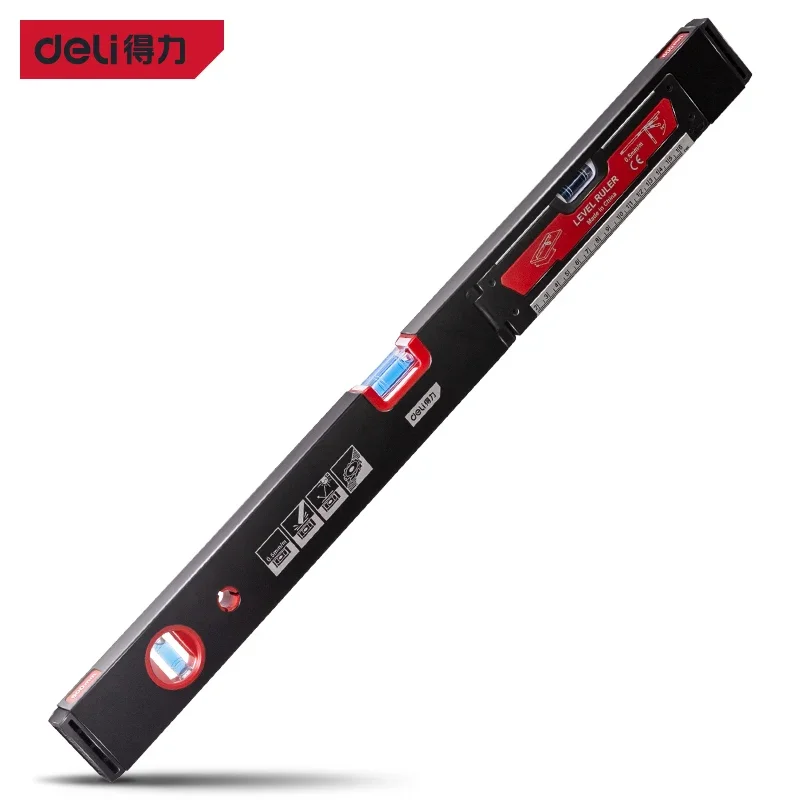 Imagem -02 - Deli-multifunctional Household Level High Precision Spirit Level Measuring Instruments Woodworking Hand Tools 600 mm