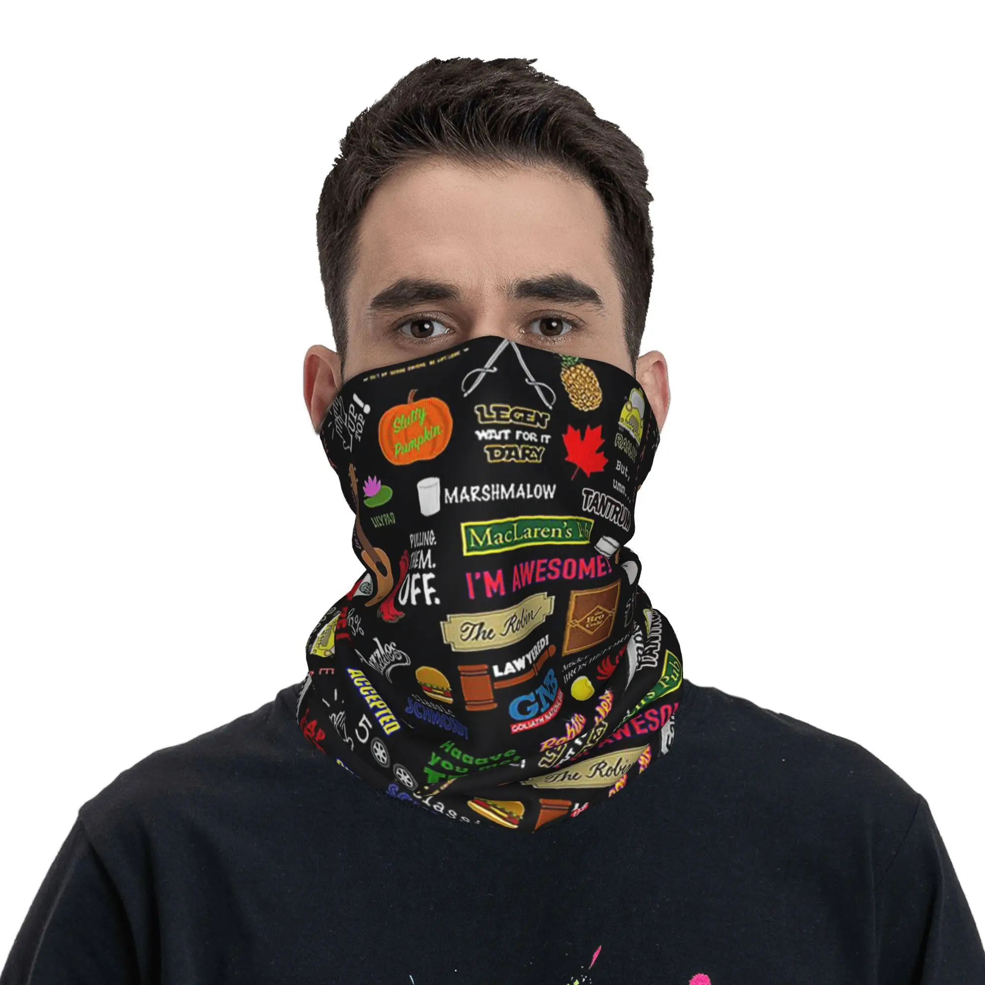 

Как я встретил вашу маму, телевизионное шоу, коллаж, бандана, чехол на шею, шарф с принтом, многофункциональная Балаклава для бега