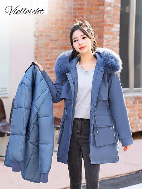 Vielleicht 30 Degrees Snow Wear Medium Long Parkas Winter Jacket Women Removable Lining Hooded Clothes Female Winter Coat Women AliExpress