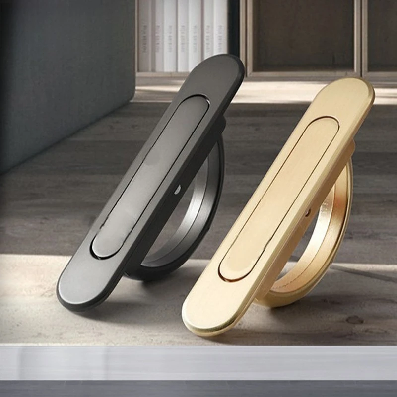 Tatami embedded rotating handle modern wardrobe European style cabinet drawer cabinet tatami small handle