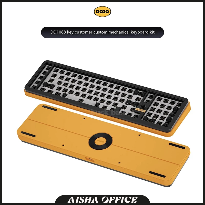 Doio Kb88-01 Mechanical Keyboard Retro Aluminum Alloy 88 Keys Wired Gaming Keyboard Office Accessory For Computer Pc Man Gifts