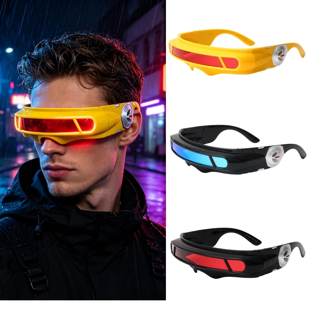 Futuristic Cyclops Cosplay Visor Glasses - Superhero Costume Prop