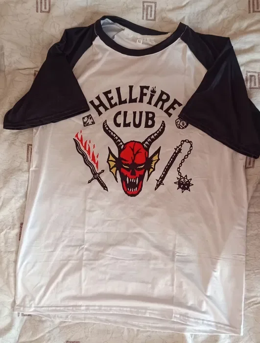 Camiseta gráfica Hellfire Club Monster de alta calidad de manga corta de verano con cuello redondo ropa de calle cómoda camiseta para hombres y mujeres