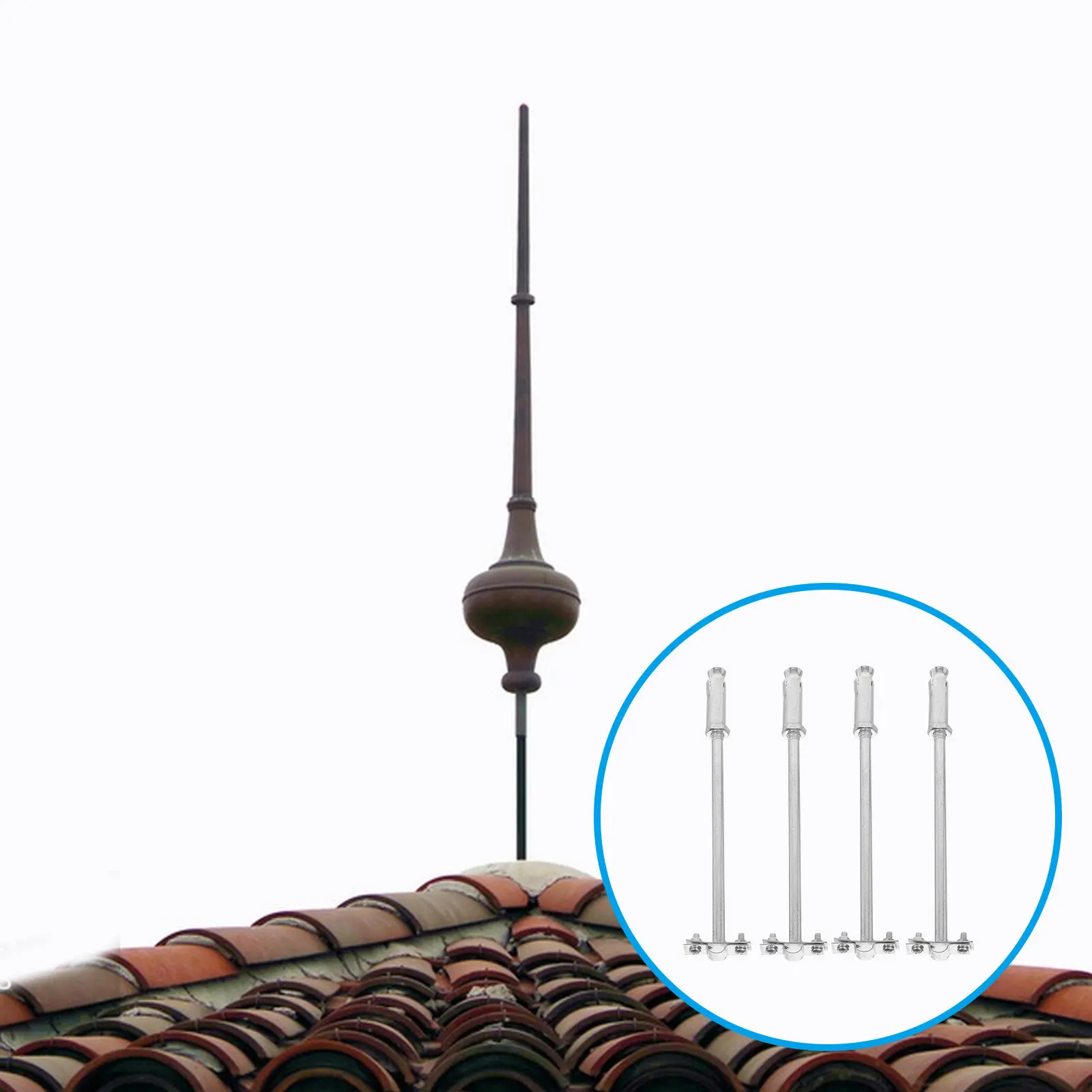 

4 шт. регулируемых опорных кронштейнов, устойчивых к погодным условиям, для различных материалов стен, система защиты