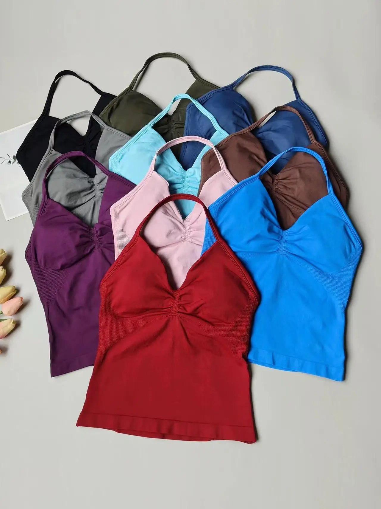 All-in-One Sport-BH-Kollektion: Hochintensiver, professioneller, stoßfester Lauf-BH, Yoga-Fitness-BH, Sommerkleidung – Detail 15