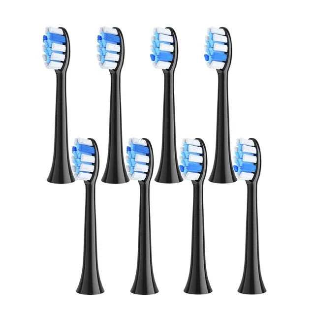 "Replacement Brush Heads for P11 Electric Toothbrush - Black & White"