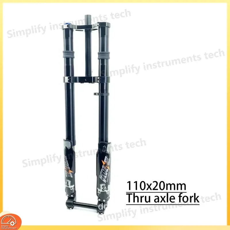19 27.5 29 Inch Bicycle Air Suspension Front Fork 110x20mm Axle MTB Mountain Bike Shock Absorber Handlebar Width