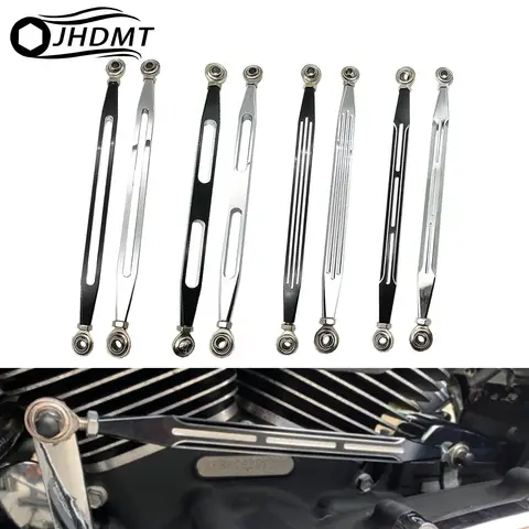 할리 여행용 일렉트라 글라이드로드 킹 스트리트 글라이드 Softail Dyna Fat Boy 용 오토바이 CNC 330MM 기어 시프트 링키지 레버 커버