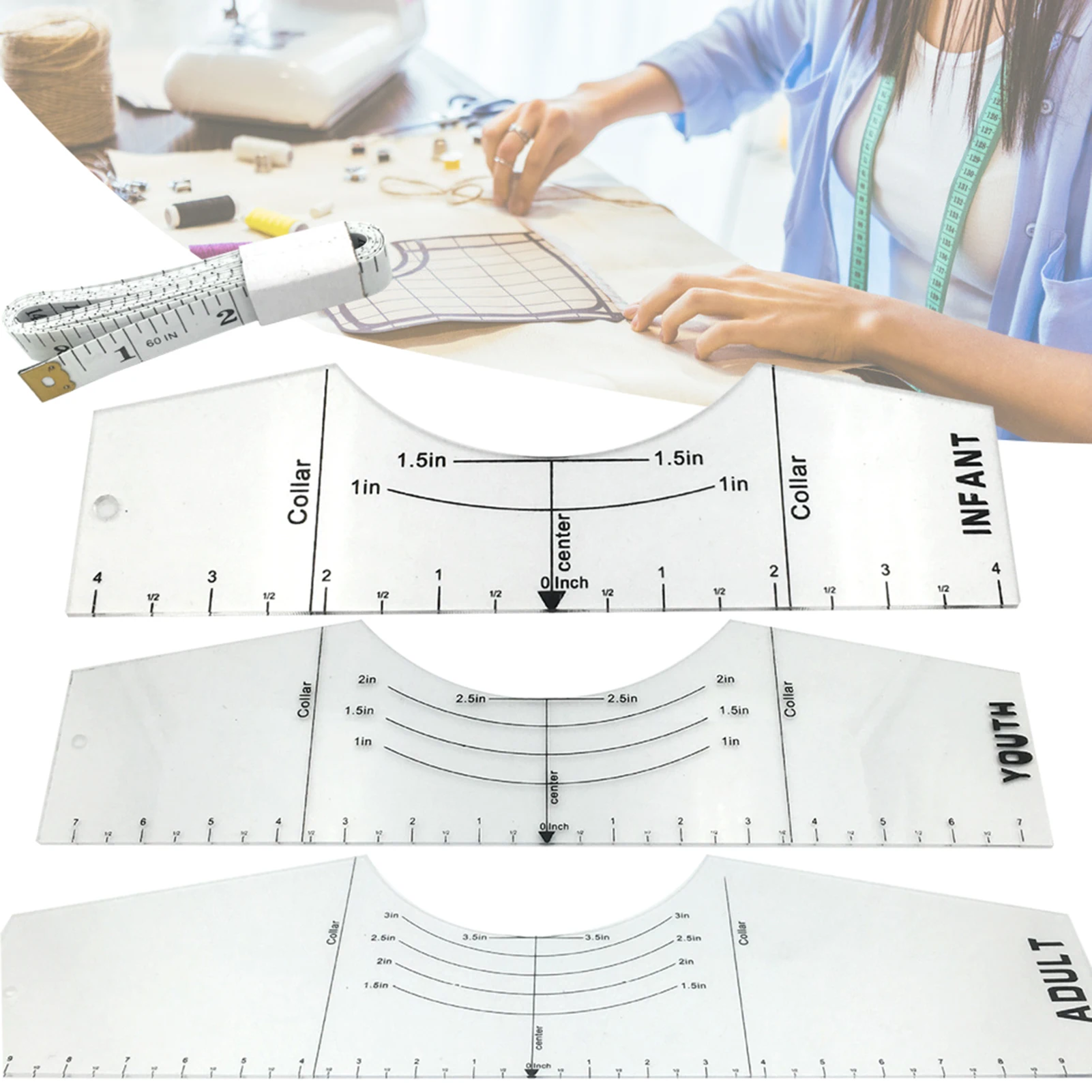 T-Shirt Ruler T-Shirt Alignment Tool Ruler for Vinyl Decals Vinyl T-Shirt Ruler for T-shirt Alignment for Vinyl Decals