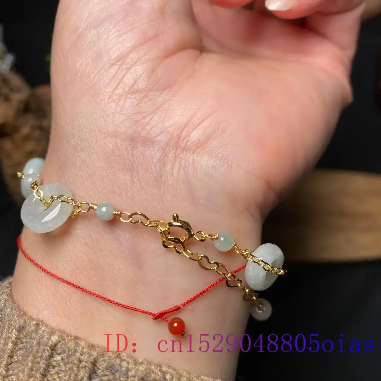 Pulseras de Jade y Donut birmano para hombre, amuleto de piedra, talismanes, piedras preciosas naturales chinas, brazaletes, accesorios, joyería de plata 925, blanco