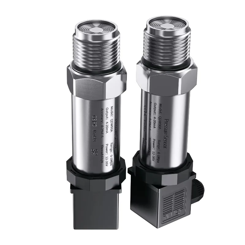 Flat Diaphragm Pressure Transmitter 1Mpa 1bar 10bar to 4-20mA 0-10V Milk Glue Tank Sanitary Food Grade Flush 10kpa Sensor RS485