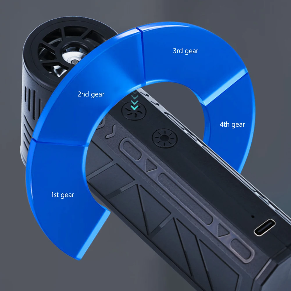 พัดลมขนาดเล็ก 110000 รอบต่อนาที เครื่องเป่าลมไฟฟ้าพร้อมไฟ  เครื่องเป่าลมแห้งแบบเจ็ท สำหรับคีย์บอร์ดคอมพิวเตอร์ ภายนอกอาคาร รถยนต์ และบ้าน