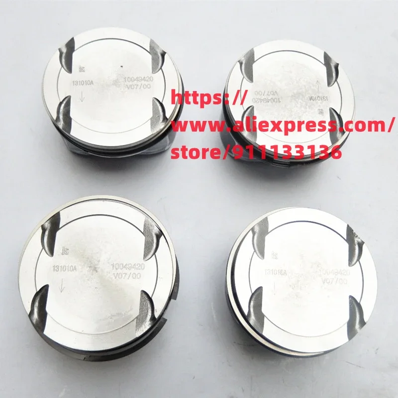 

4PCS/kit Engine Piston assembly for SAIC Roewe MG350 550 750 MG3 MG5 MG6 MG7 Piston with pin assembly 1.8/1.8T 1.5/1.5T 1.3 1.4