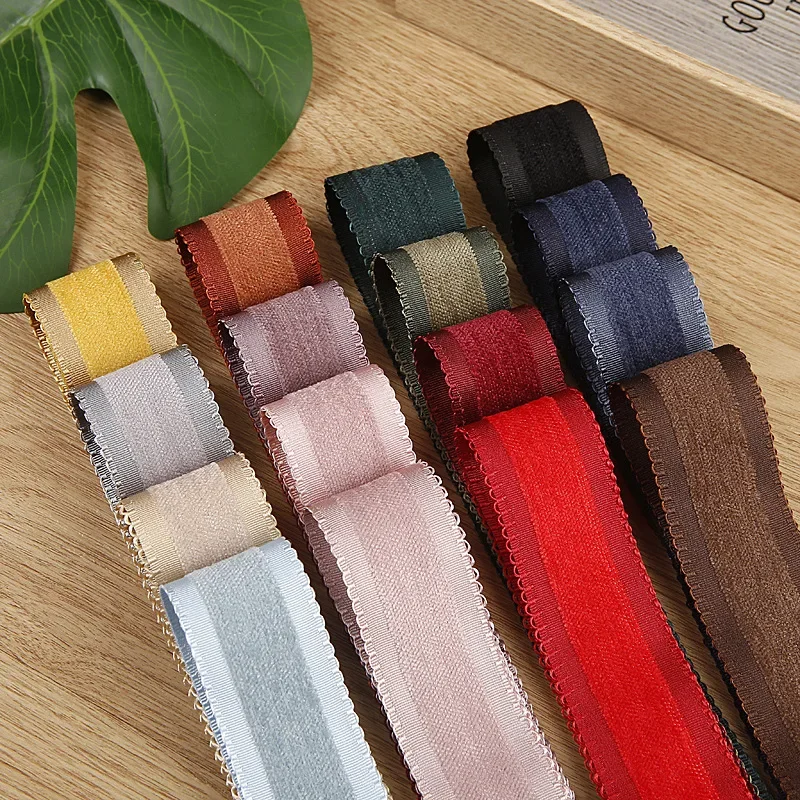 Flocking Velvet Ribbon DIY Bows Hair Accessories Make Clothing Flower Hat Decoration Material Handmade Tape Crafts 10 Yards