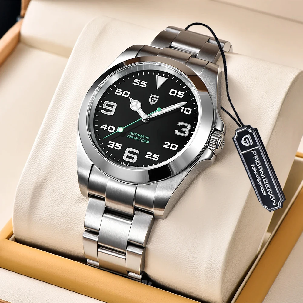 PAGANI DESIGN PD-1692 Men Mechanical Wristwatches Luxury Sapphire Glass AR Coated Automatic Watches 20bar Waterproof Watch Men