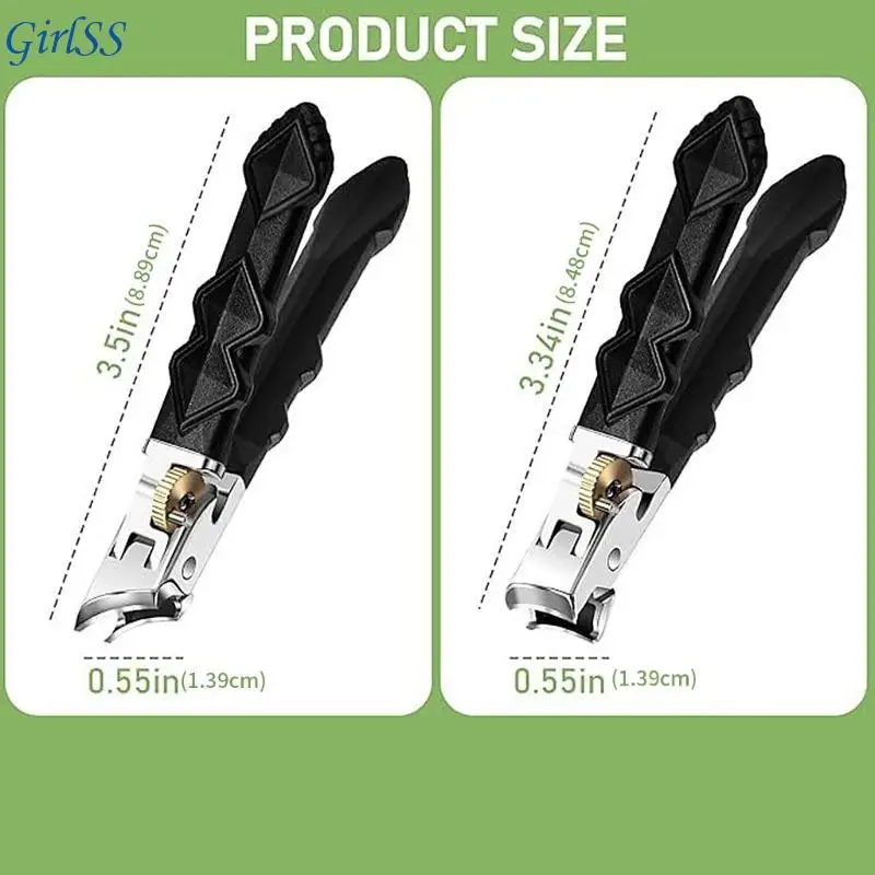 ماكينة تشذيب أظافر أصابع القدم، فك مزدوج الجوانب مع شفرة مصقولة للتطبيقات المنزلية والمتنقلة والسريرية T4MB